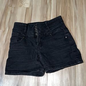 Black jean shorts Size 1